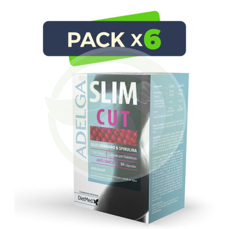 Pack 6x Adelgaslim Cut 84 Cápsulas Dietmed
