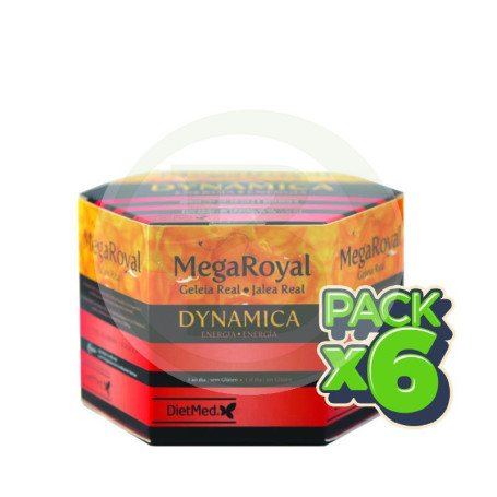 Pack 6x Megaroyal Dynamica 20 Ampollas Dietmed