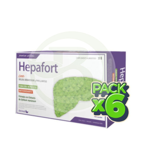 Pack 6x Hepafort 20 Viales Dietmed