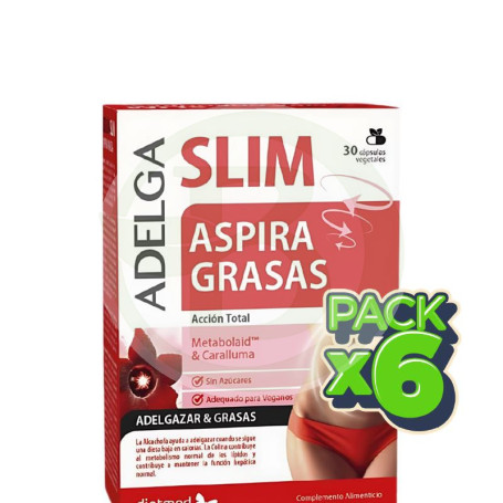 Pack 6x Adelgaslim Aspira Grasas 30 Cápsulas Dietmed