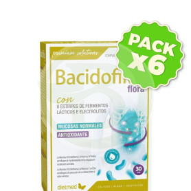 Pack 6x Bacidofilus Flora 30 Cápsulas Dietmed