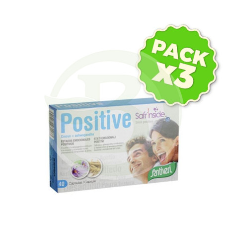 Pack 3x Positive 40 Cápsulas Santiveri