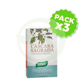 Pack 3x Cápsulas Cáscara Sagrada 12Gr. Santiveri