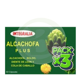 Pack 3x Alcachofa Plus 60 Capsulas Integralia