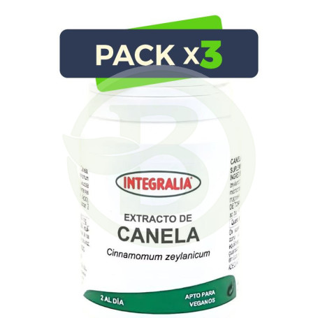 Pack 3x Extracto De Canela 60 Cápsulas Integralia