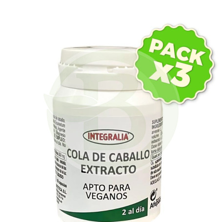 Pack 3x Extracto De Cola De Caballo 60 Cápsulas Integralia