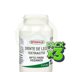 Pack 3x Extracto De Diente De Leon 60 Cápsulas Integralia