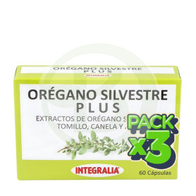 Pack 3x Orégano Silvestre Plus 60 Cápsulas Integralia