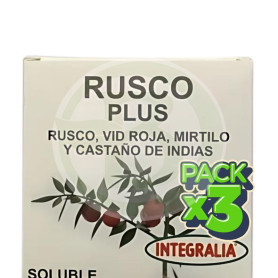 Pack 3x Rusco Plus Soluble 15 Sobres Integralia
