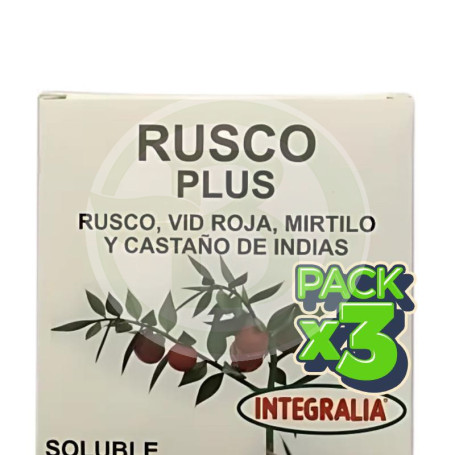 Pack 3x Rusco Plus Soluble 15 Sobres Integralia