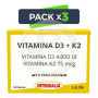 Pack 3x Vitamina D3+K2 30 Cápsulas Integralia