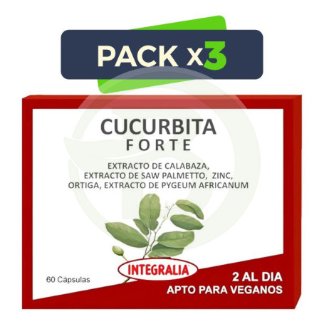 Pack 3x Cucurbita Forte 60 Cápsulas Integralia