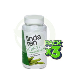 Pack 3x Carbo Block 60 Cápsulas Lindaren Diet