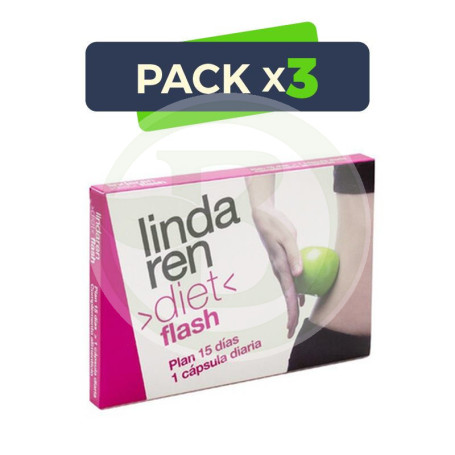 Pack 3x Linda Ren Diet Flash 15 Cápsulas