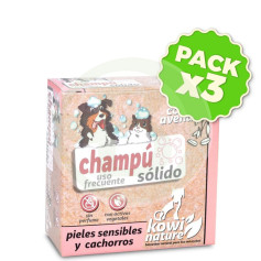 Pack 3x Kowi Champú Sólido Pieles Sensibles, 70 Gr Kowi Nature