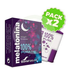 Pack 2x Melatonina 90 Compresse Soria Natural