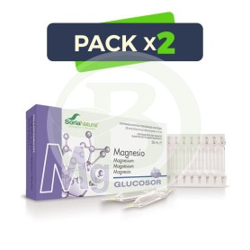 Pack 2x Glucosor Magnesio (Mg) 28 Viales Soria Natural