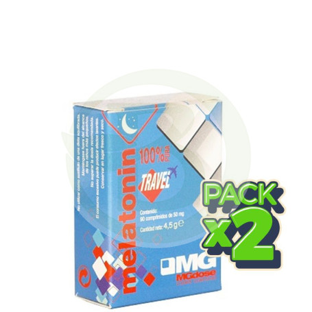 Pack 2x Melatonin Travel 1,8Mg. 90 Compriidos MGDose