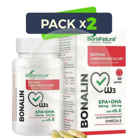 Pack 2x Bonalin Epa+Dha 30 Perlas Soria Natural