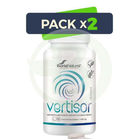 Pack 2x Vertisor 100 Comprimidos Soria Natural