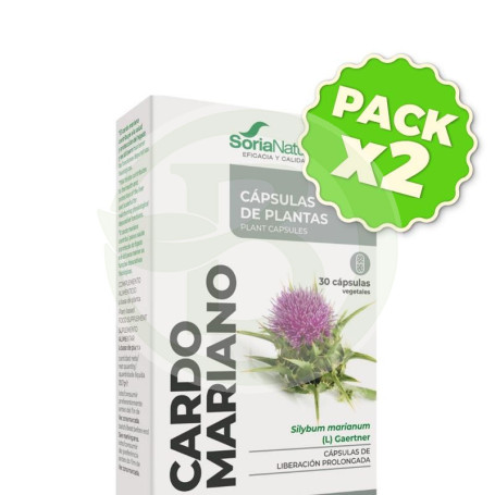 Pack 2x Cardo Mariano 30 Cápsulas Soria Natural