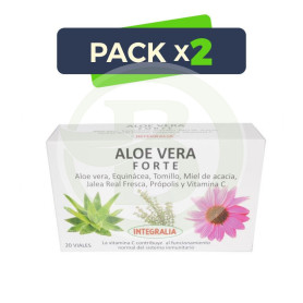 Pack 2x Aloe Vera Forte 20 Viales Integralia