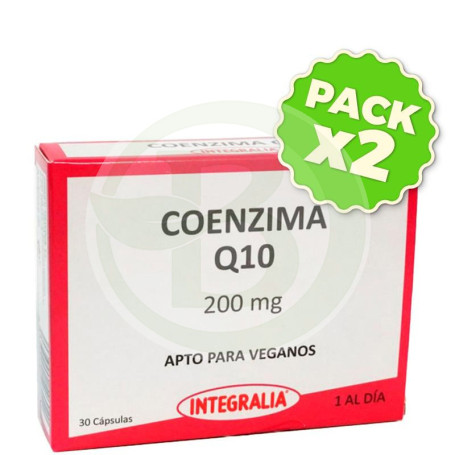 Pack 2x Coenzima Q10 200Mg 30 Capsulas Integralia