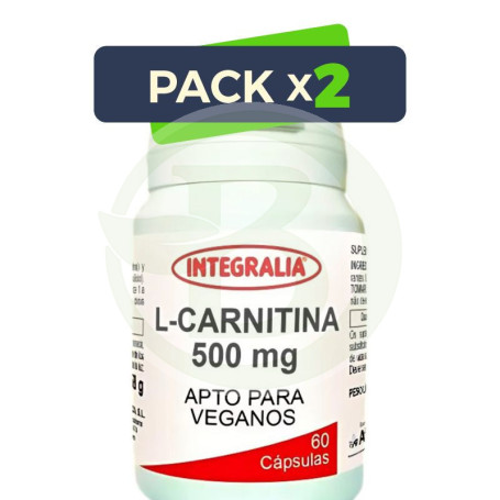 Pack 2x L-Carnitina 500Mg 60 Cápsulas Integralia