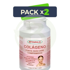 Pack 2x Colageno Forte Skin Care 120 Comprimidos Integralia