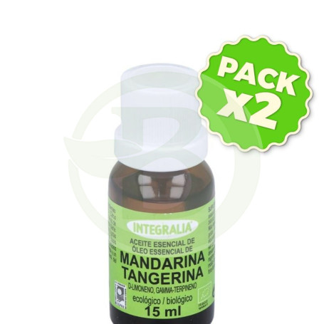 Pack 2x Aceite Esencial De Mandarina Eco 15Ml Integralia