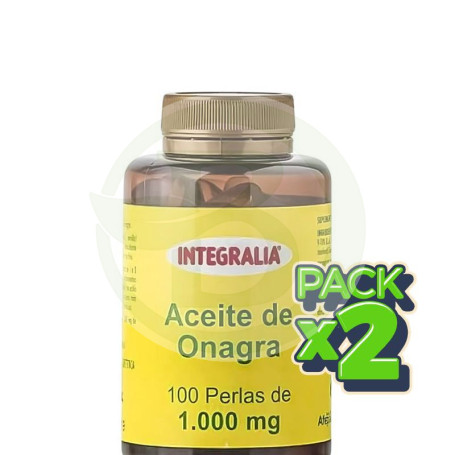 Pack 2x Aceite De Onagra 1000Mg 100 Perlas Integralia