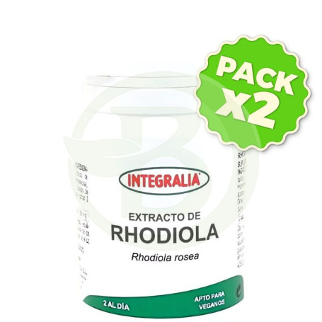 Pack 2x Extracto De Rhodiola 60 Cápsulas Integralia