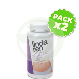 Pack 2x Carbón Activo 60 Cápsulas Linda Ren Diet