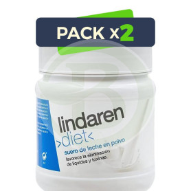 Pack 2x Suero de Leche Neutro 500Gr. Lindaren Diet