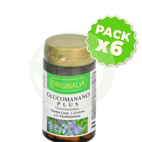 Pack 6x Glucomanano Plus Originalia 60 Cápsulas Integralia