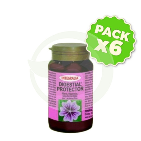 Pack 6x Digestial Protector 50 Comprimidos Masticables Integralia