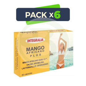 Pack 6x Mango Africano Plus 60 Cápsulas Integralia