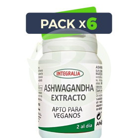 Pack 6x Extracto De Ashwagandha 60 Cápsulas Integralia