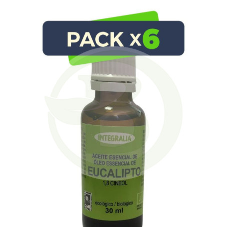 Pack 6x Aceite Esencial De Eucalipto Eco 30Ml Integralia