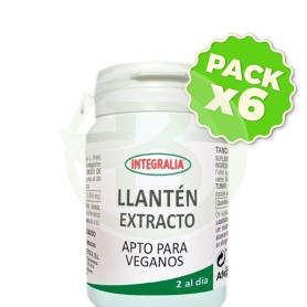 Pack 6x Extracto De Llantén 60 Cápsulas Integralia