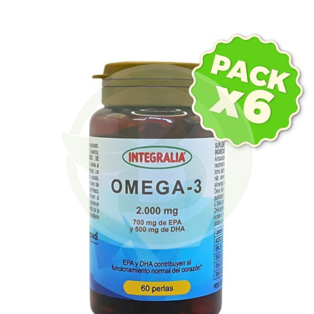 Pack 6x Omega 3 60 Perlas Integralia