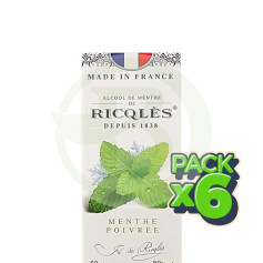 Pack 6x Ricqlès Alcool Di Menta 50Ml Superdiet