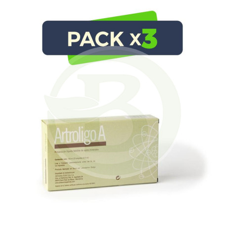 Pack 3x Artroligo A 20 Ampollas Artesanía Agrícola