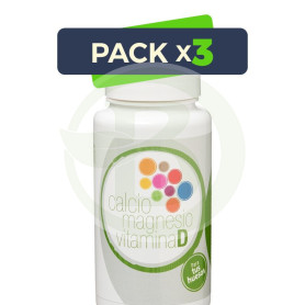 Pack 3x Calcio, Magnesio y Vitamina D 60 Comprimidos Artesanía Agrícola