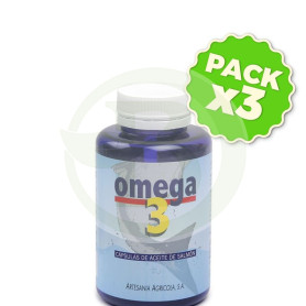 Pack 3x Omega 3 220 Cápsulas Artesanía Agrícola