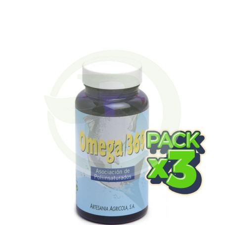 Pack 3x Omega 3-6-9 100 Cápsulas Artesanía Agrícola