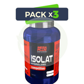 Pack 3x Isolat Competition Chocolate-Leche 2Kg. Megaplus