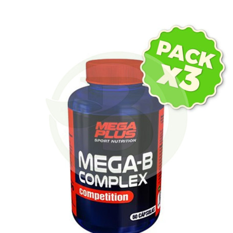 Pack 3x Mega-B Complex 60 Cápsulas Megaplus
