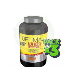Pack 3x Optimal Whey Premium Fresa 2,5Kg. Megaplus