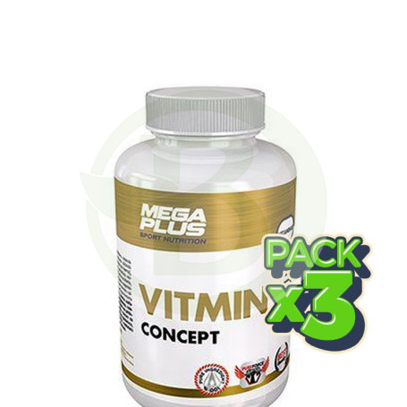 Pack 3x Vitmin Concept 120 Cápsulas Megaplus